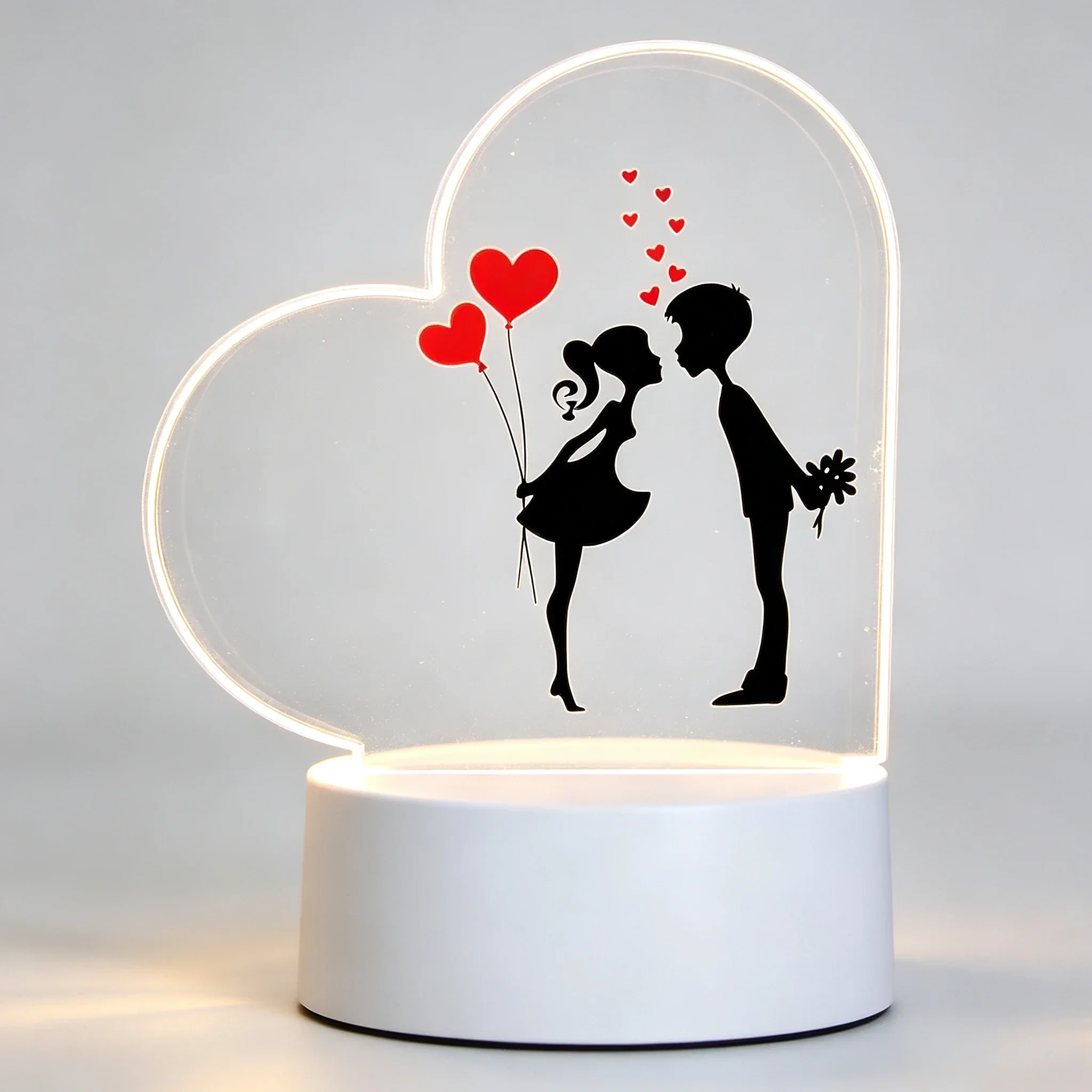 Led Balloon Light - Lampada Notturna 3D in Acrilico a
