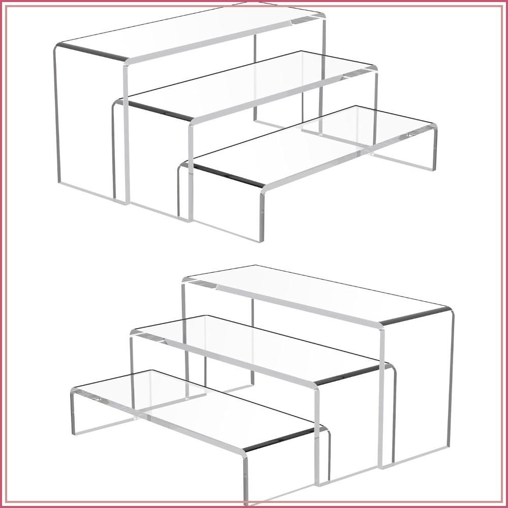 Cupcake Stand Tier - Confezione da 6 Supporti Trasparenti per