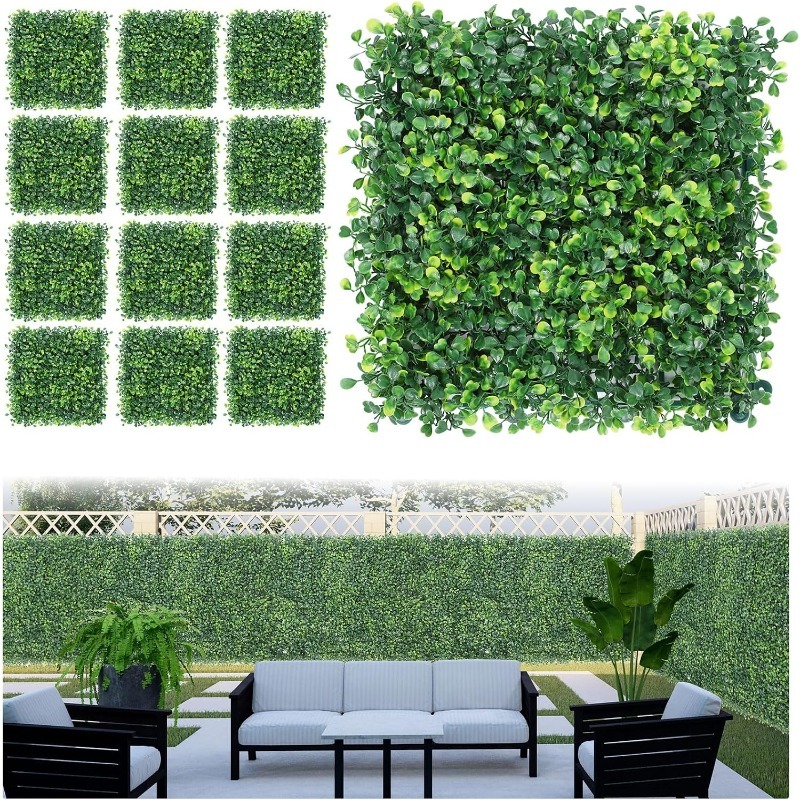 Flower Wall Panel - 1/3/6 Pezzi di Piante Artificiali, Pannello