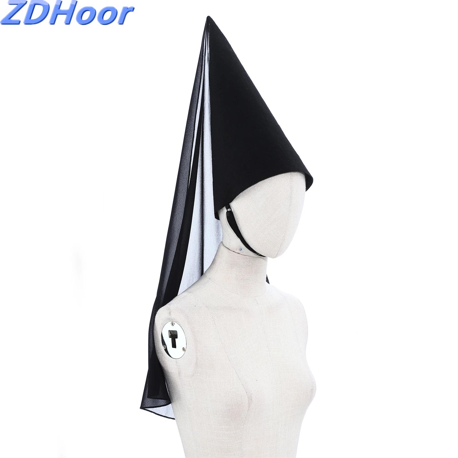 Party Hat Cone - Cappello Medievale da Donna con Velo