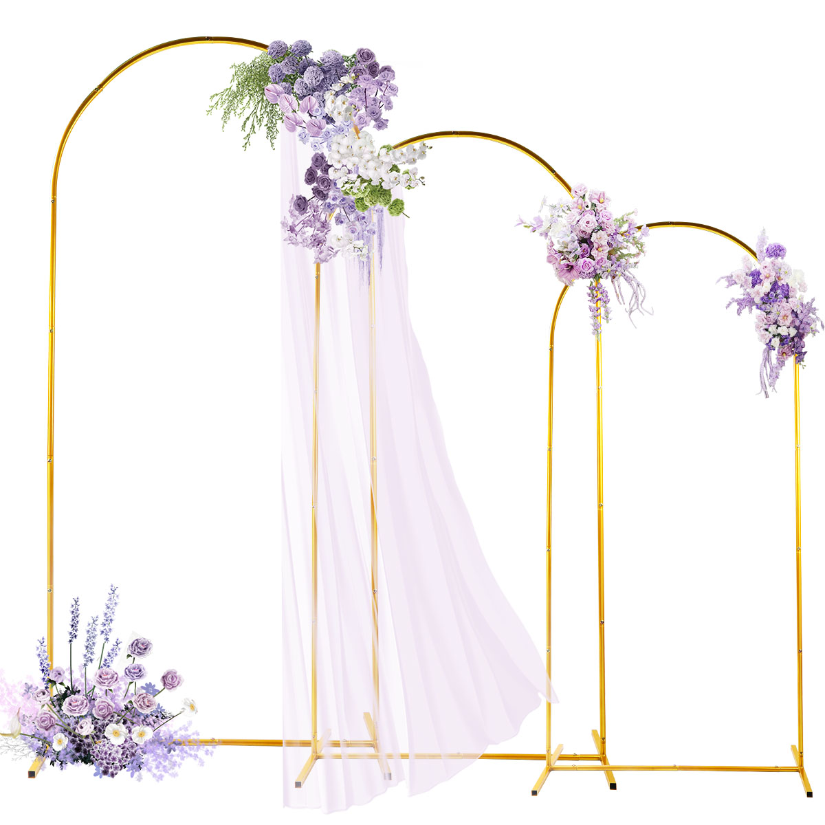 Balloon Arch Kit - Kit arco in metallo dorato da