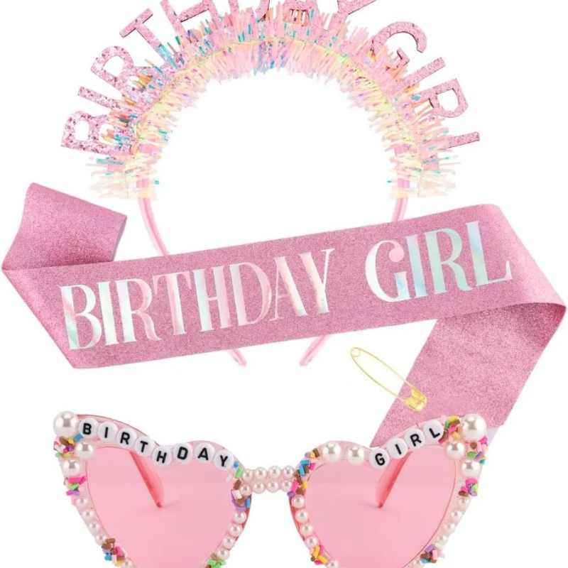 Fascia per Capelli con Glitter - Birthday Sash Glitter recensione e prezzo