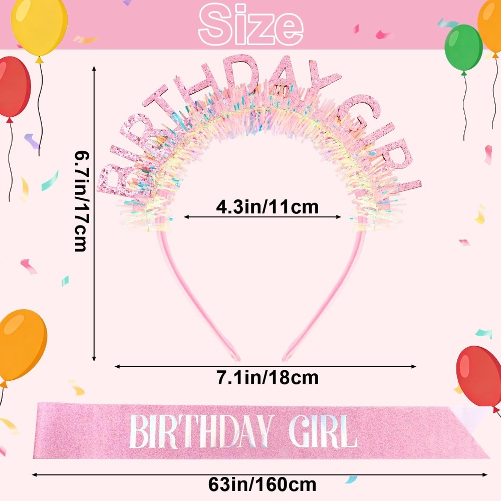 Fascia per Capelli con Glitter - Birthday Sash Glitter recensione e prezzo