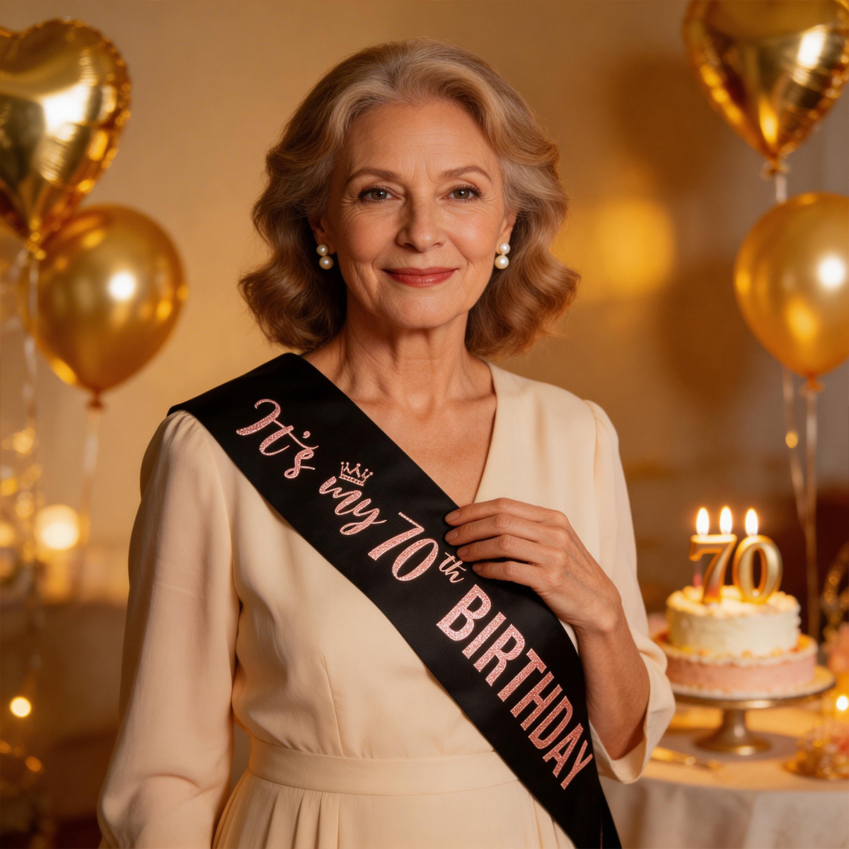 Elegante Fascia 'È il mio 70°  - Birthday Sash Glitter recensione e prezzo