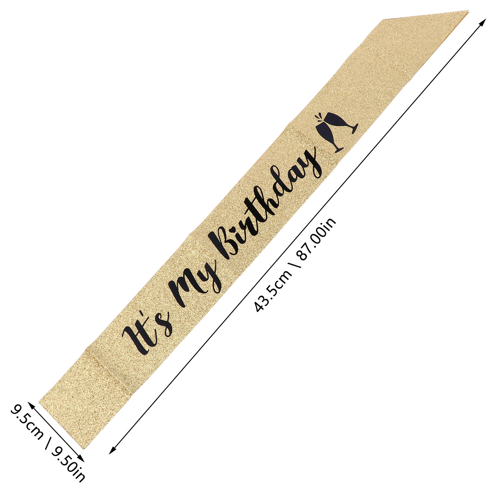 1 Pezzo Fascia Glitterata per  - Birthday Sash Glitter recensione e prezzo